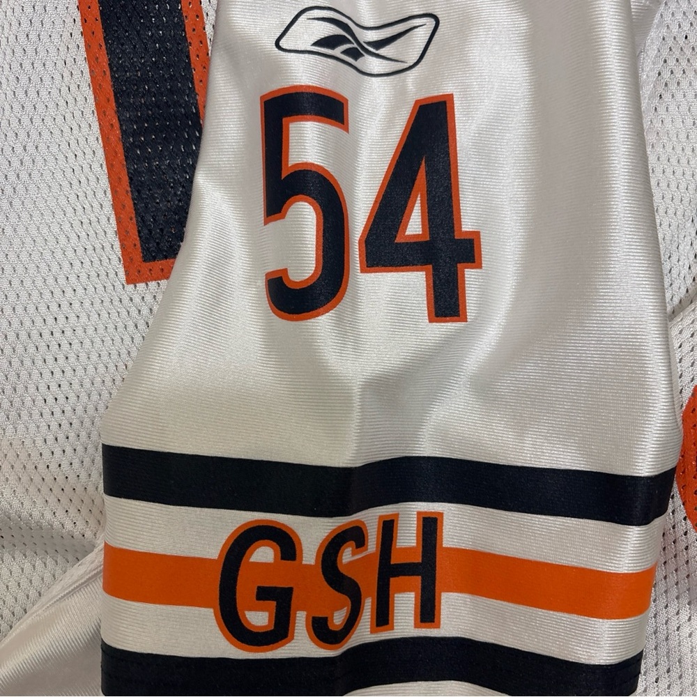 Authentic NFL #54 Brian Urlacher Chicago Bears GSH Reebok Jersey XL White